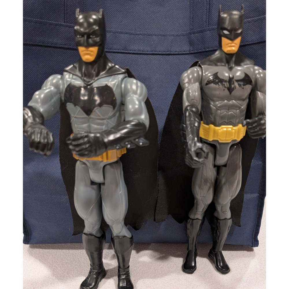 Batman Figure Lot DC Comics 12” Action Figures Cloth Cape EUC